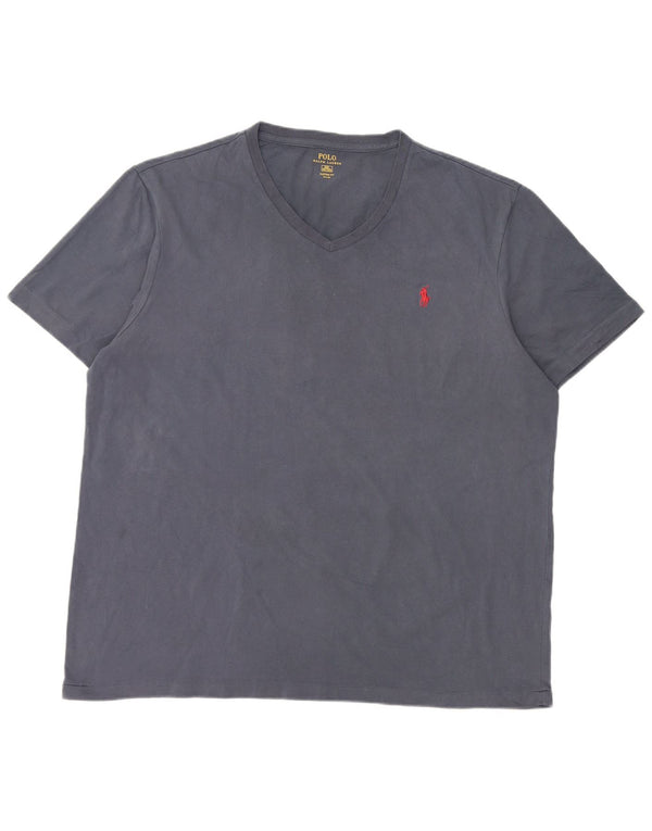 Polo Ralph Lauren Mens Custom Fit T-Shirt Top 2XL Navy Blue