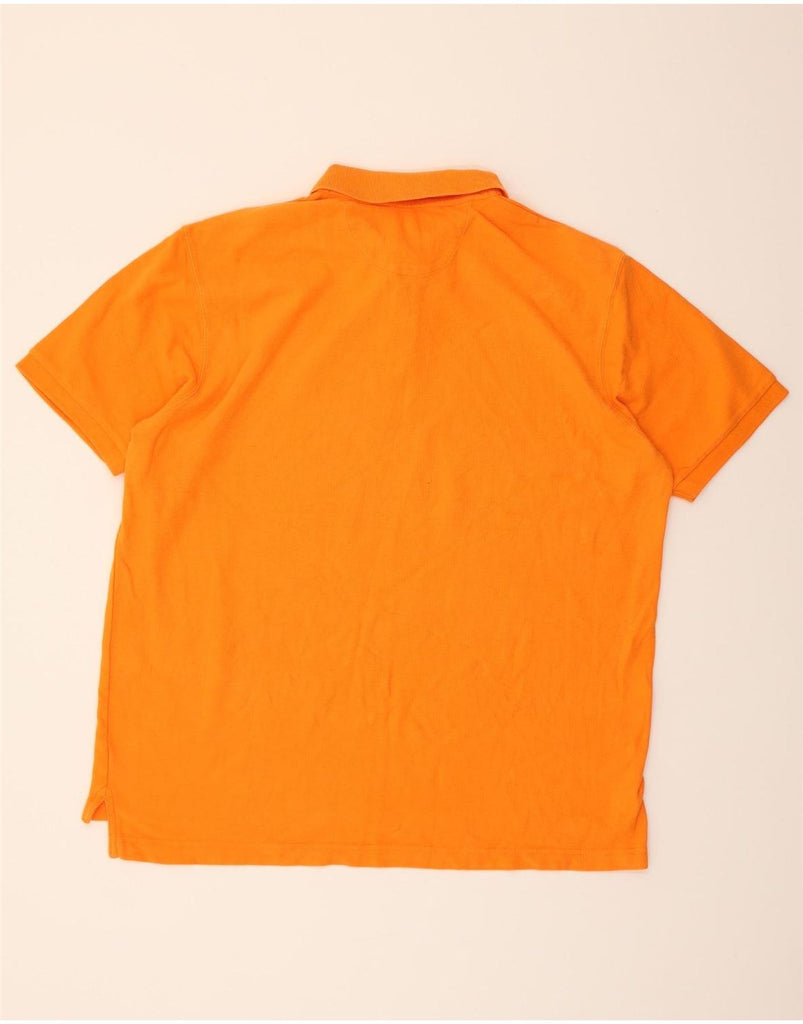 CHAPS Mens Polo Shirt 2XL Orange Cotton Vintage Chaps and Second-Hand Chaps from Messina Hembry 