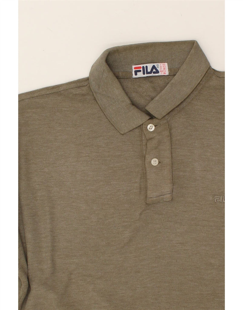 FILA Mens Polo Shirt IT 52 Large Green | Vintage Fila | Thrift | Second-Hand Fila | Used Clothing | Messina Hembry 