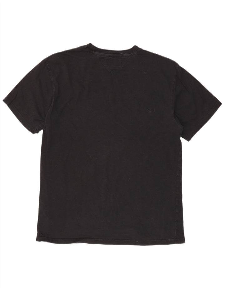 Tommy Hilfiger Mens Graphic T-Shirt Top Medium Black