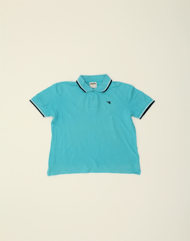 DIADORA Mens Polo Shirt Small Blue Cotton | Vintage Diadora | Thrift | Second-Hand Diadora | Used Clothing | Messina Hembry 