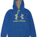 Under Armour Mens Graphic Hoodie Jumper Small Blue Cotton