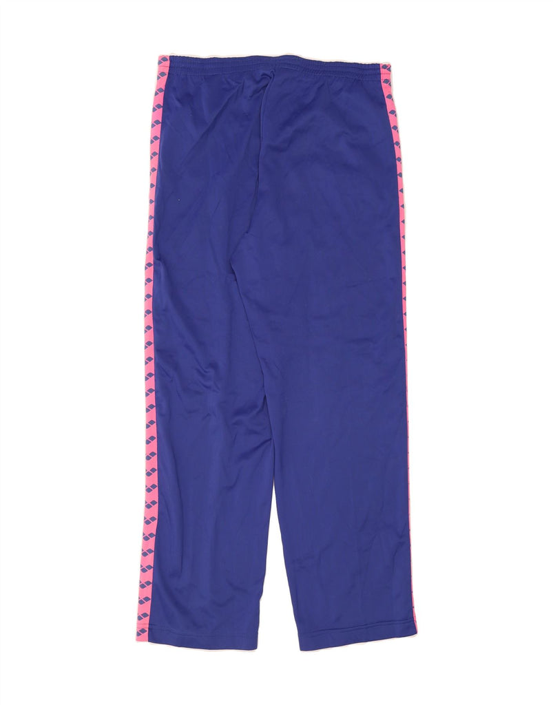 ARENA Mens Graphic Tracksuit Trousers Large Blue Colourblock Vintage Arena and Second-Hand Arena from Messina Hembry 