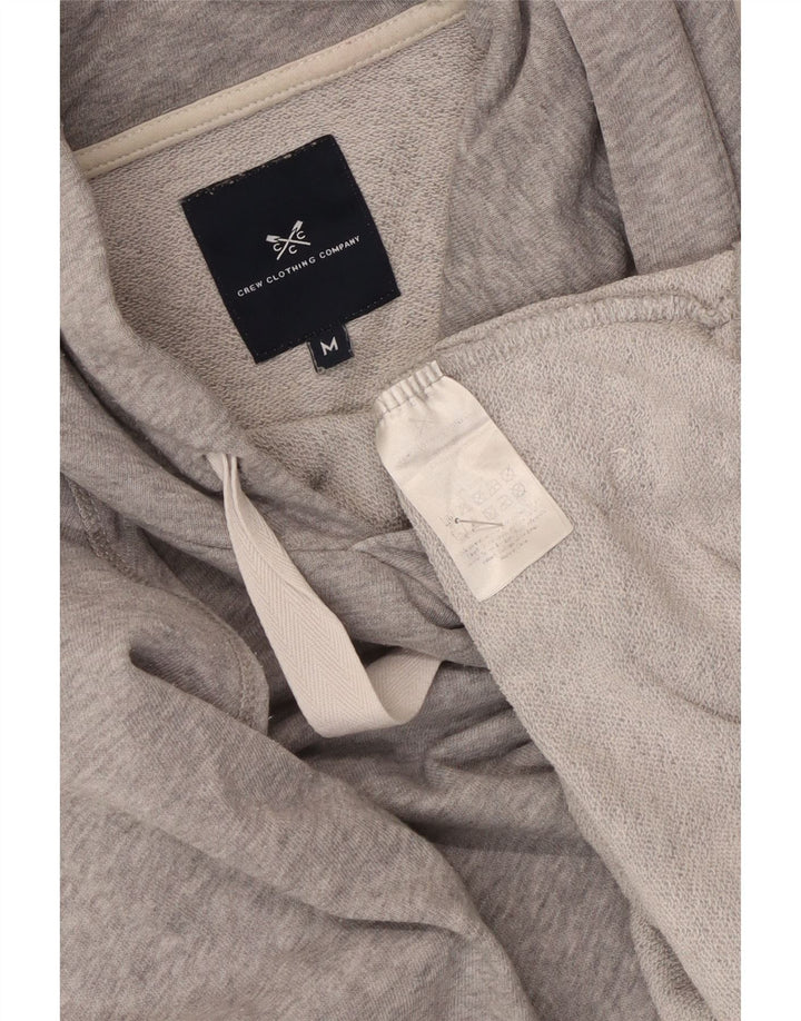 Crew Clothing Mens Hoodie Jumper Medium Grey Flecked Cotton