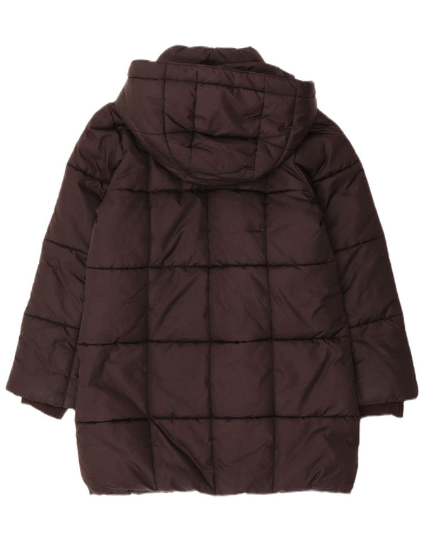 Gap Girls Adler Hooded Padded Coat 10-11 Years Large Black Polyester