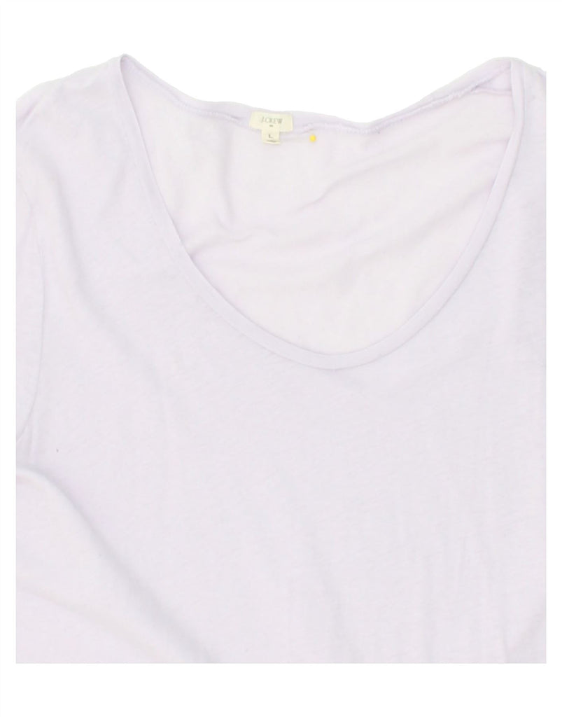 J. CREW Womens T-Shirt Top UK 14 Large Purple Cotton | Vintage J. Crew | Thrift | Second-Hand J. Crew | Used Clothing | Messina Hembry 