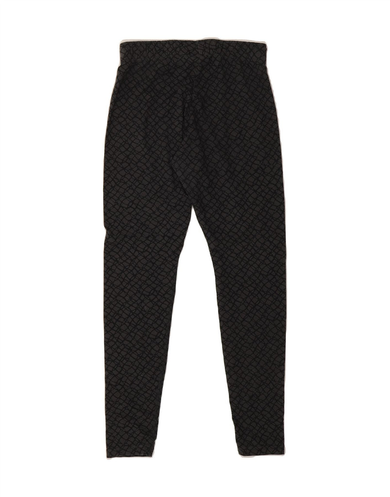 NIKE Womens Leggings UK 8 Small  Grey Geometric Cotton Vintage Nike and Second-Hand Nike from Messina Hembry 