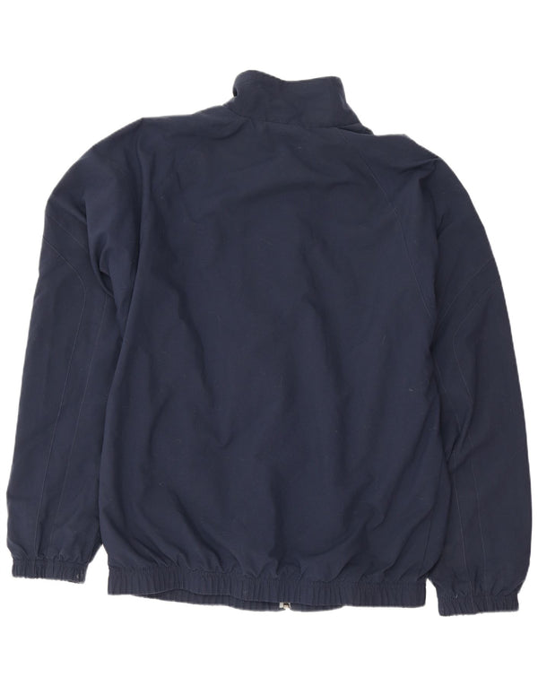 Nike Mens Tracksuit Top Jacket UK 38/40 Medium Navy Blue Polyester
