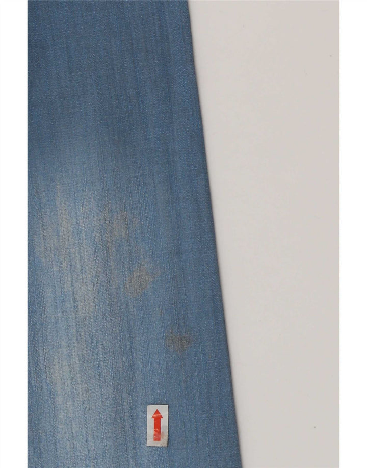 Vintage Mens Denim Shirt Large Blue Cotton