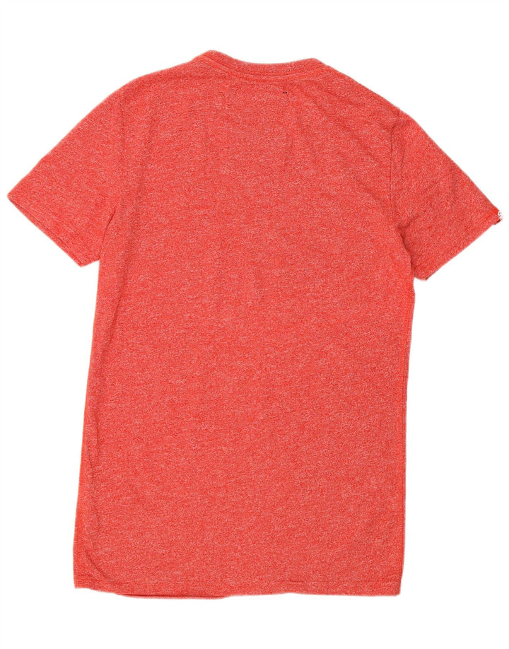 SUPERDRY Mens Graphic T-Shirt Top Small Red Cotton