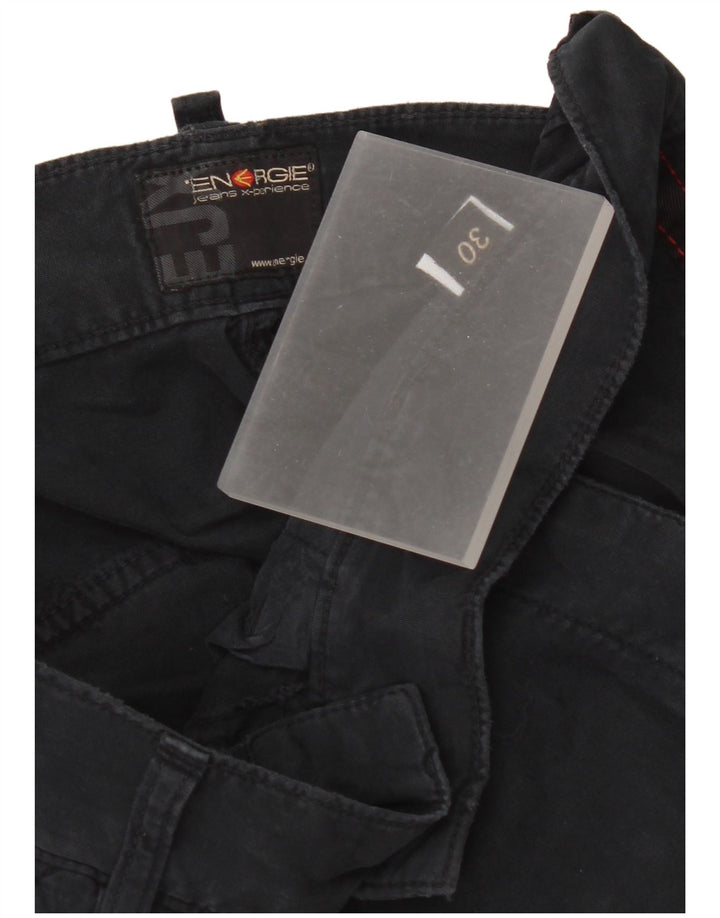 Energie Mens Bermuda Shorts W30 Medium Navy Blue Cotton