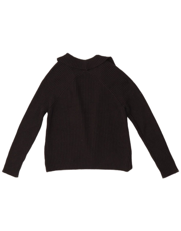 Marks & Spencer Womens Open Bolero Jumper UK 12 Medium  Black Acrylic