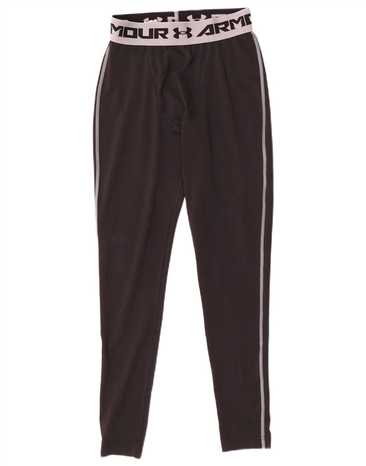 Under Armour Mens Graphic Leggings Medium Black Polyester