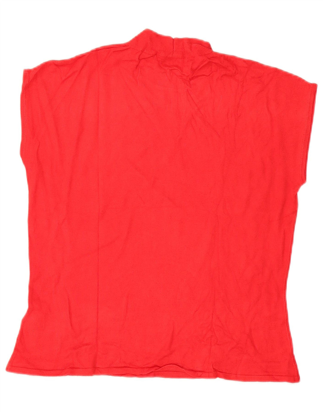 Marks & Spencer Womens Vest Tank Top UK 14 Large Red Viscose