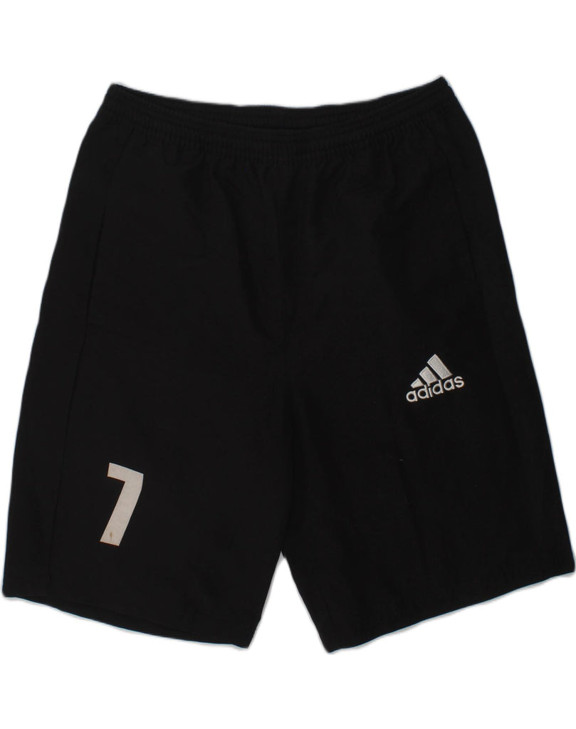 ADIDAS Boys Sport Shorts 13-14 Years Black Polyester | Vintage Adidas | Thrift | Second-Hand Adidas | Used Clothing | Messina Hembry 