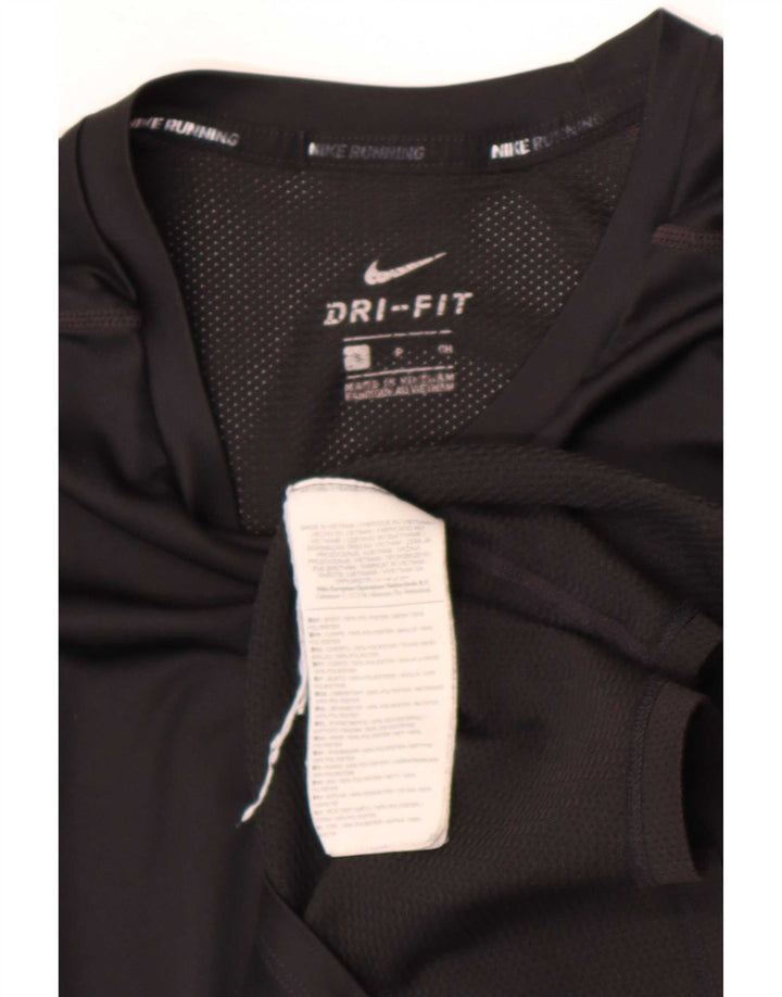 Nike Mens Dri Fit T-Shirt Top Small Black Polyester