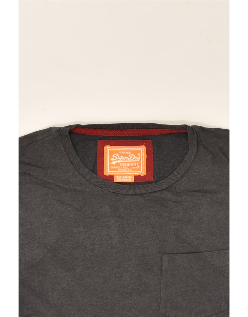 SUPERDRY Mens T-Shirt Top Medium Grey Cotton | Vintage Superdry | Thrift | Second-Hand Superdry | Used Clothing | Messina Hembry 