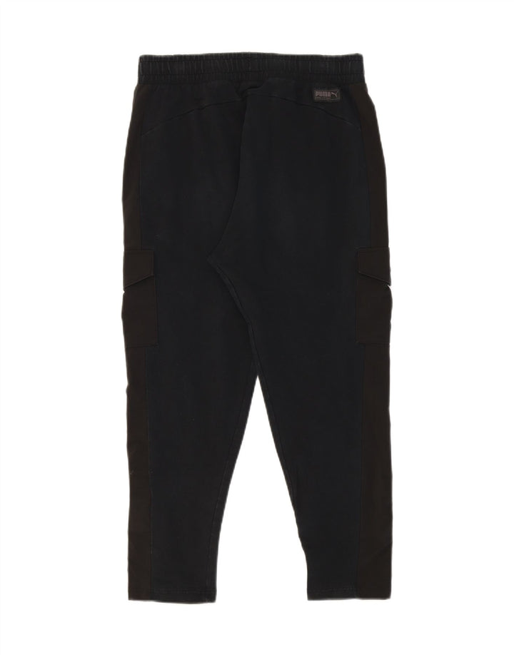PUMA Womens Cargo Tracksuit Trousers UK 10 Small Navy Blue Colourblock Vintage Puma and Second-Hand Puma from Messina Hembry 