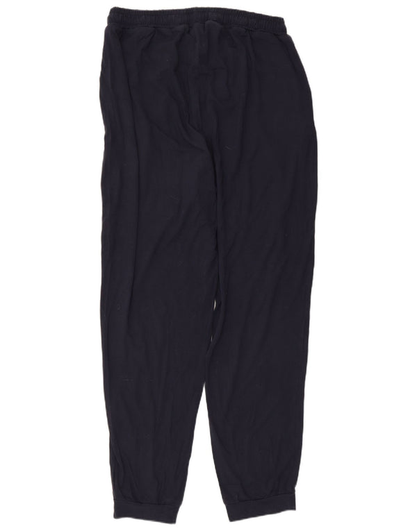John Lewis Womens Joggers Trousers UK 16 Large W34 L27 Navy Blue