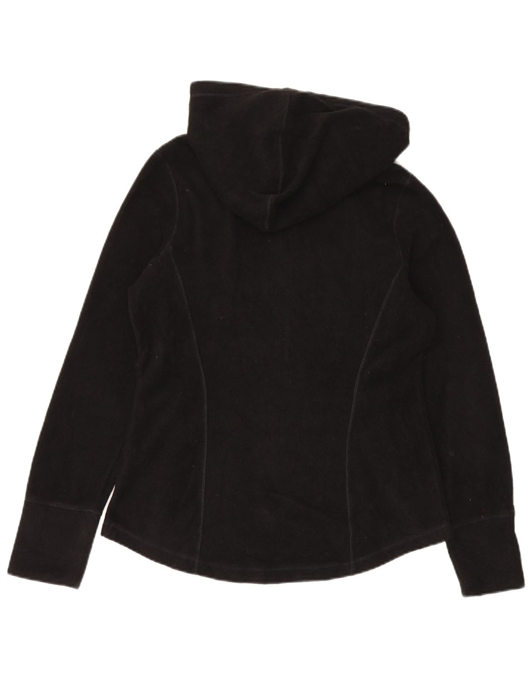 Fila Womens Hooded Fleece Jacket UK 14 Medium Black Polyester