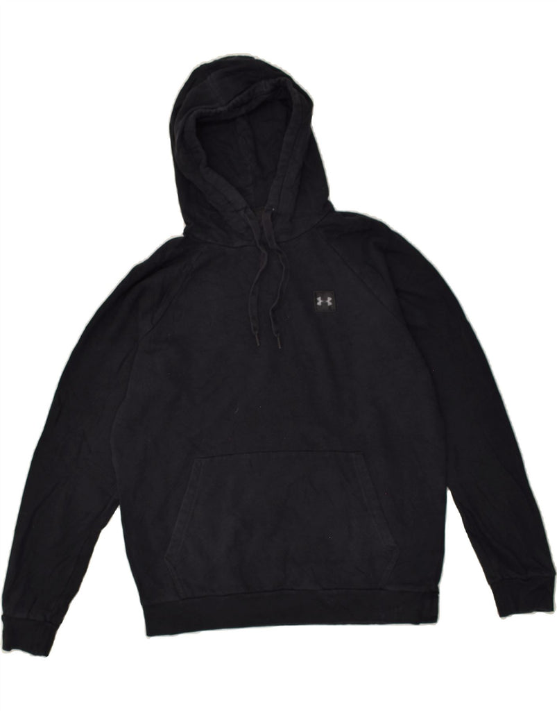 UNDER ARMOUR Mens Hoodie Jumper Medium Black Cotton | Vintage Under Armour | Thrift | Second-Hand Under Armour | Used Clothing | Messina Hembry 