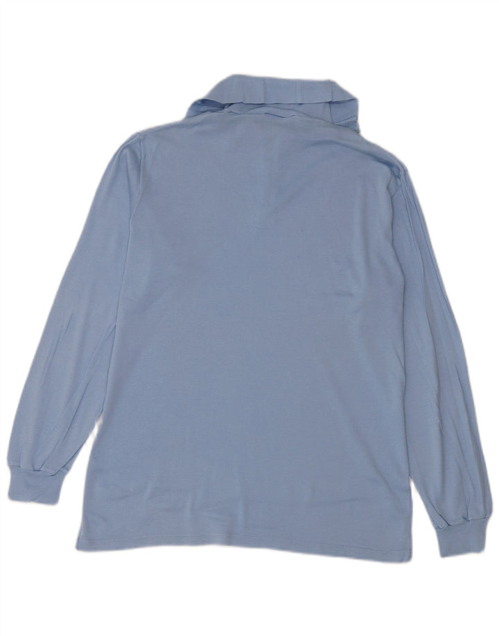Vintage Mens 1/4 Zip Top Long Sleeve XL Blue