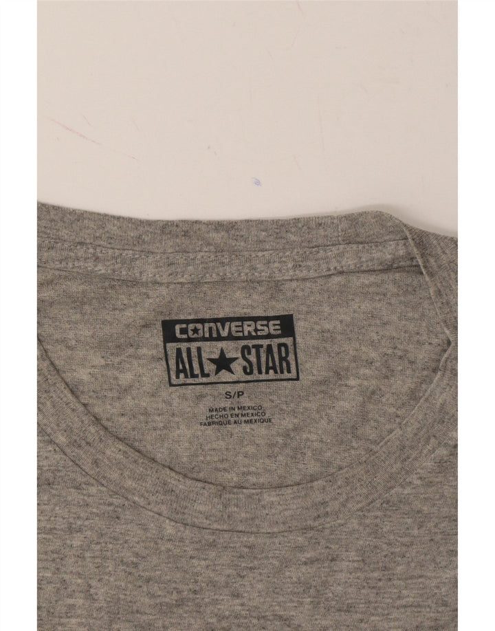 CONVERSE Mens Graphic T-Shirt Top Small Grey Cotton Vintage Converse and Second-Hand Converse from Messina Hembry 