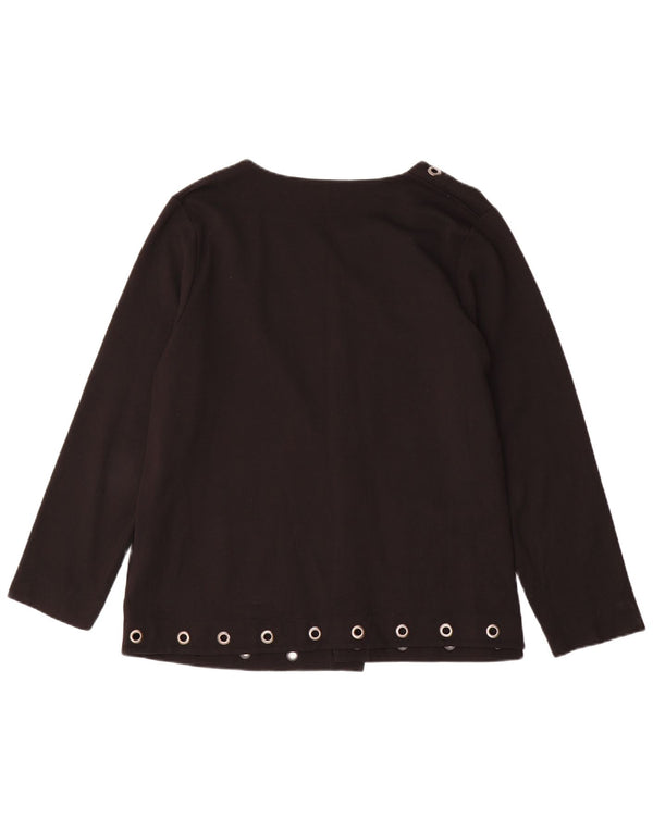 Fiorella Rubino Womens Oversized Open Blazer Jacket UK 14 Medium Black