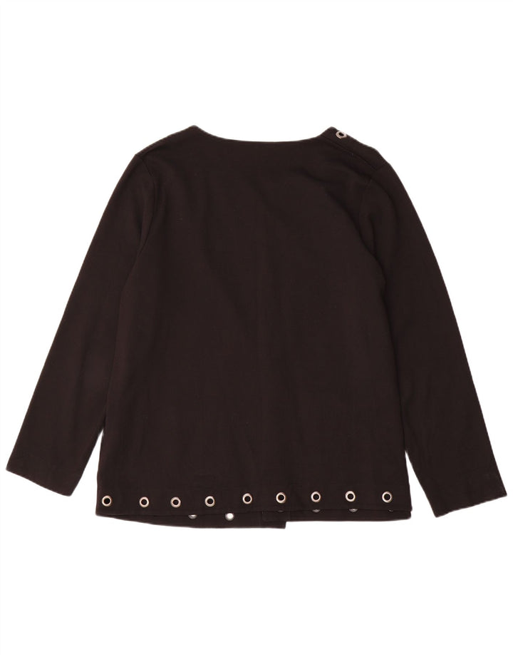Fiorella Rubino Womens Oversized Open Blazer Jacket UK 14 Medium Black