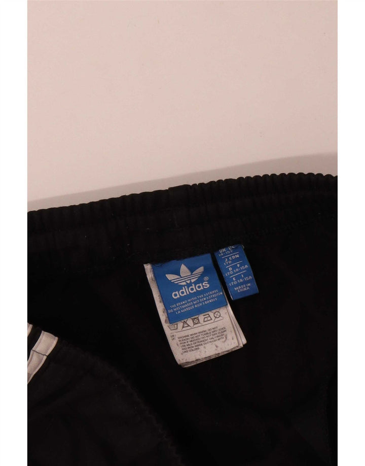 Adidas Boys Tracksuit Trousers Joggers 14-15 Years  Black Polyester