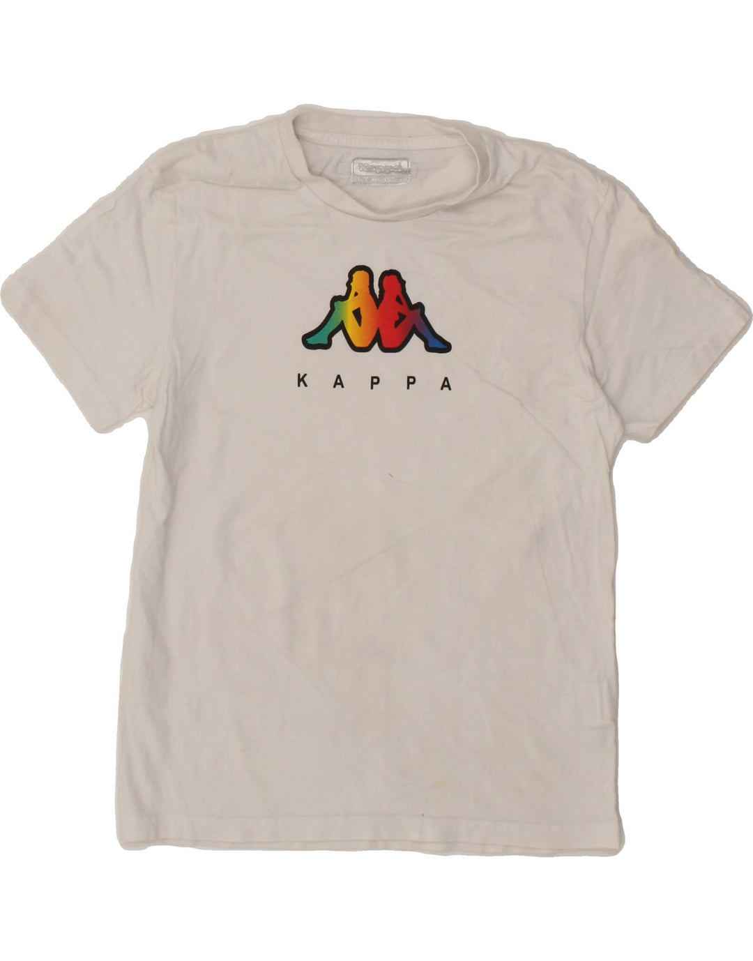 KAPPA Boys Graphic T-Shirt Top 11-12 Years White Cotton Vintage Kappa and Second-Hand Kappa from Messina Hembry 