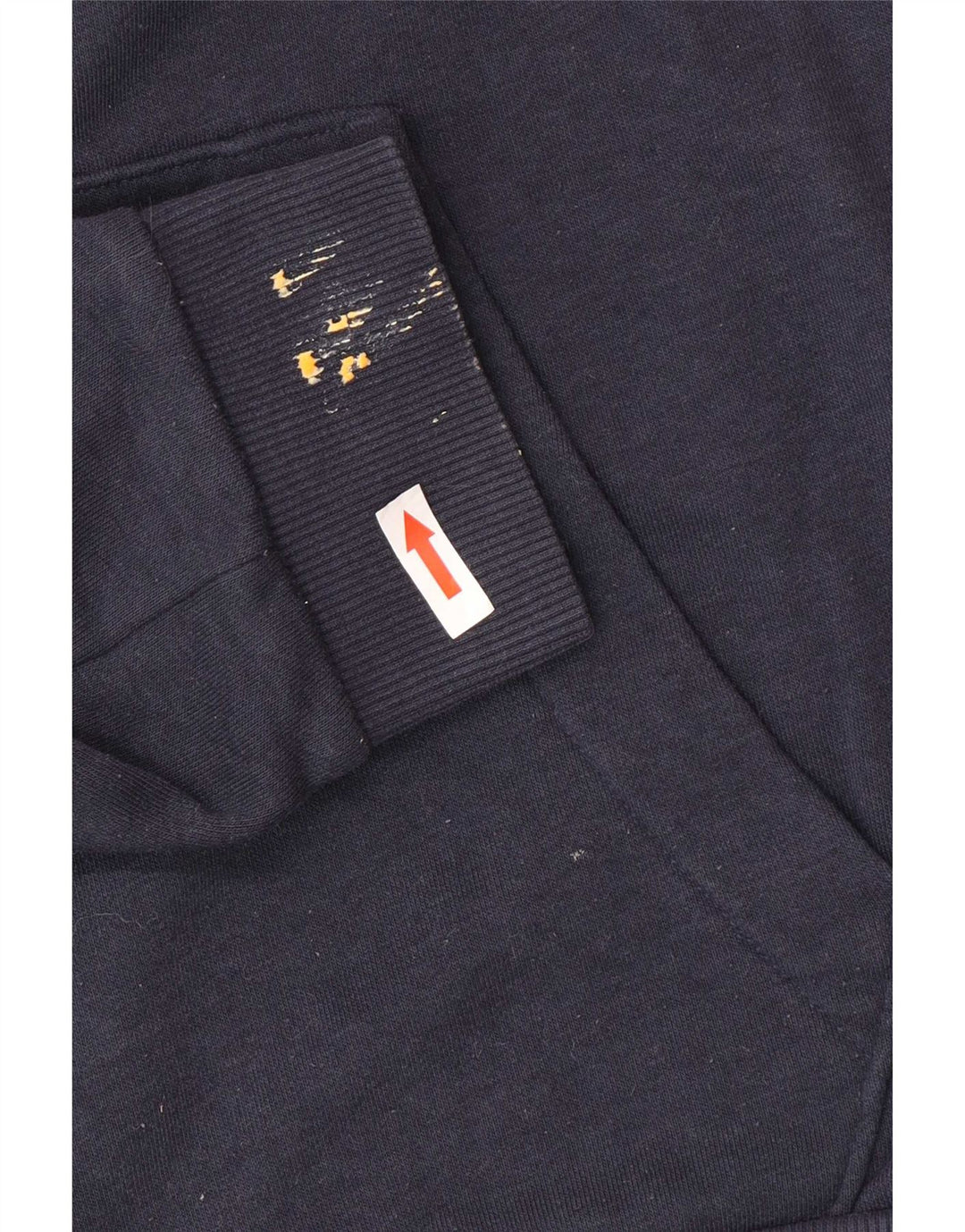 Adidas Mens Zip Hoodie Sweater Medium Navy Blue Cotton