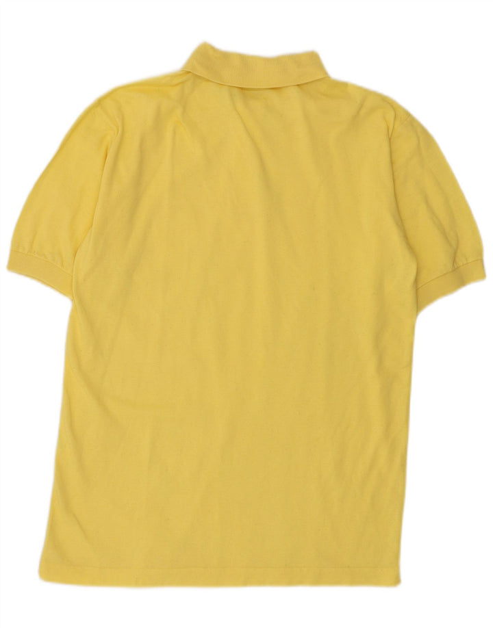 Diadora Mens Polo Shirt Medium Yellow Cotton
