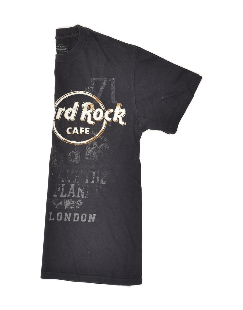 HARD ROCK CAFE Mens London Graphic T-Shirt Top Small Black Cotton | Vintage Hard Rock Cafe | Thrift | Second-Hand Hard Rock Cafe | Used Clothing | Messina Hembry 