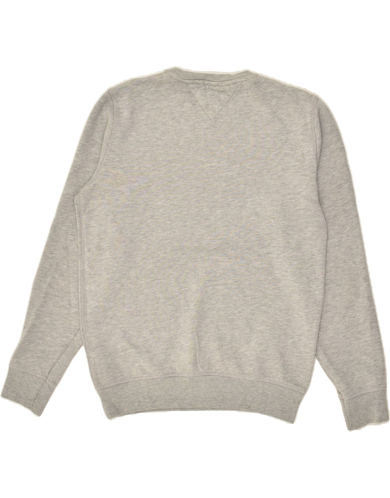 TOMMY HILFIGER Mens Regular Fit Sweatshirt Jumper Small Grey Cotton | Vintage Tommy Hilfiger | Thrift | Second-Hand Tommy Hilfiger | Used Clothing | Messina Hembry 