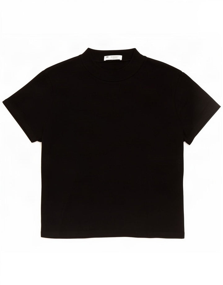 Zara Womens Crop Blouse Top UK 10 Small Black Viscose