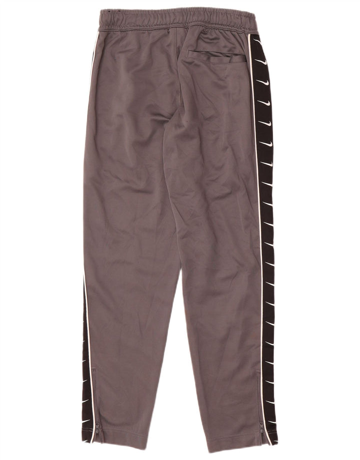 NIKE Mens Graphic Tracksuit Trousers Medium Grey Colourblock Polyester