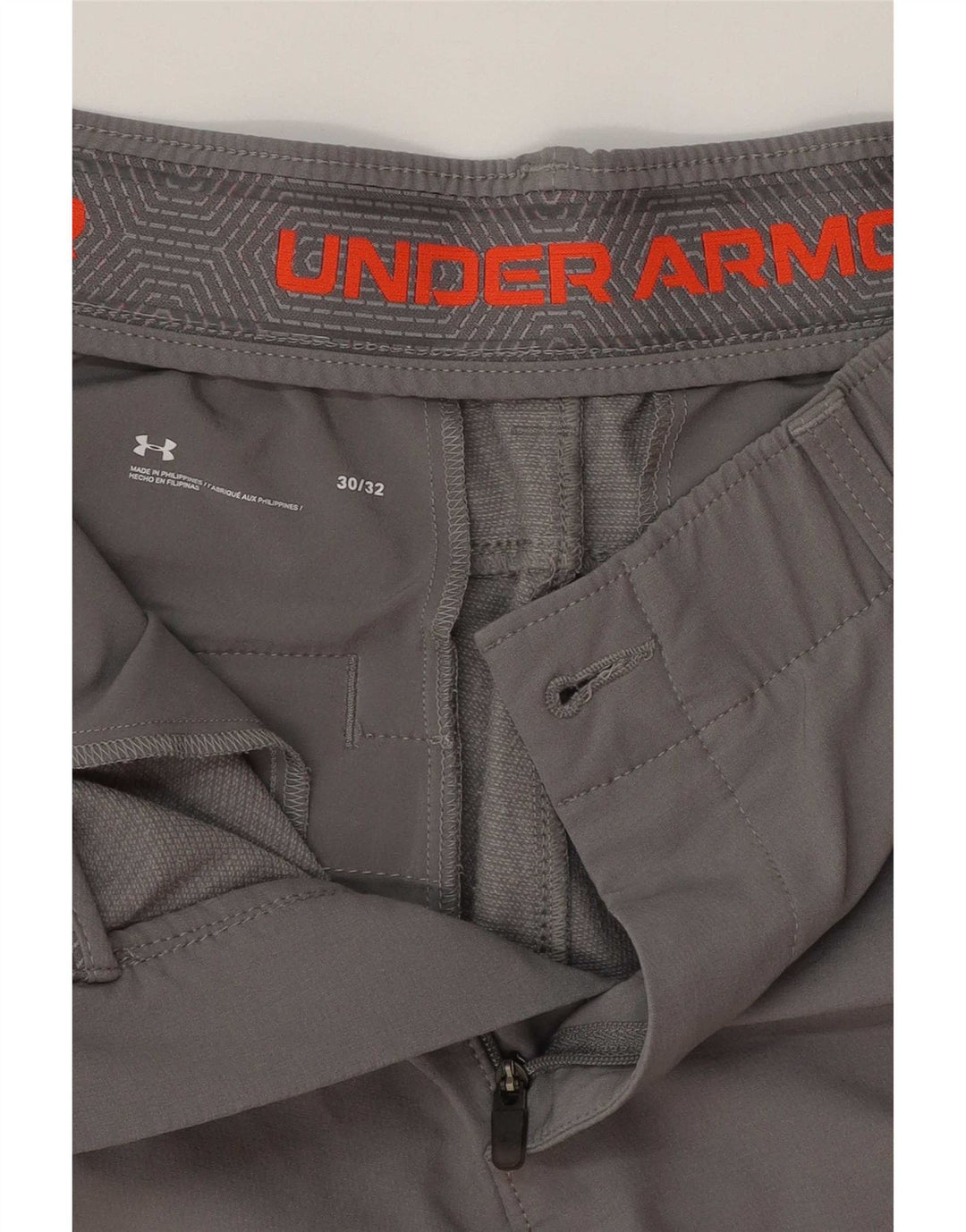 Under Armour Mens Slim Chino Trousers W30 L32 Grey Polyester
