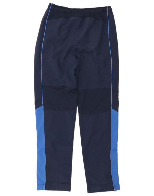 Nike Boys Tracksuit Trousers 12-13 Years Large Navy Blue Colourblock