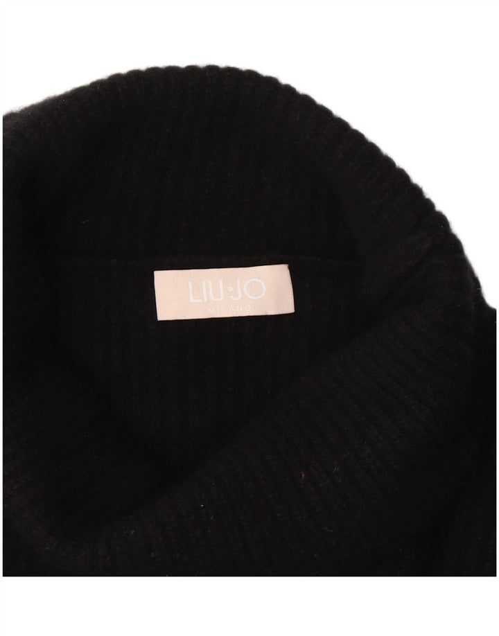 Liu Jo Womens Roll Neck Jumper Sweater UK 18 XL Black