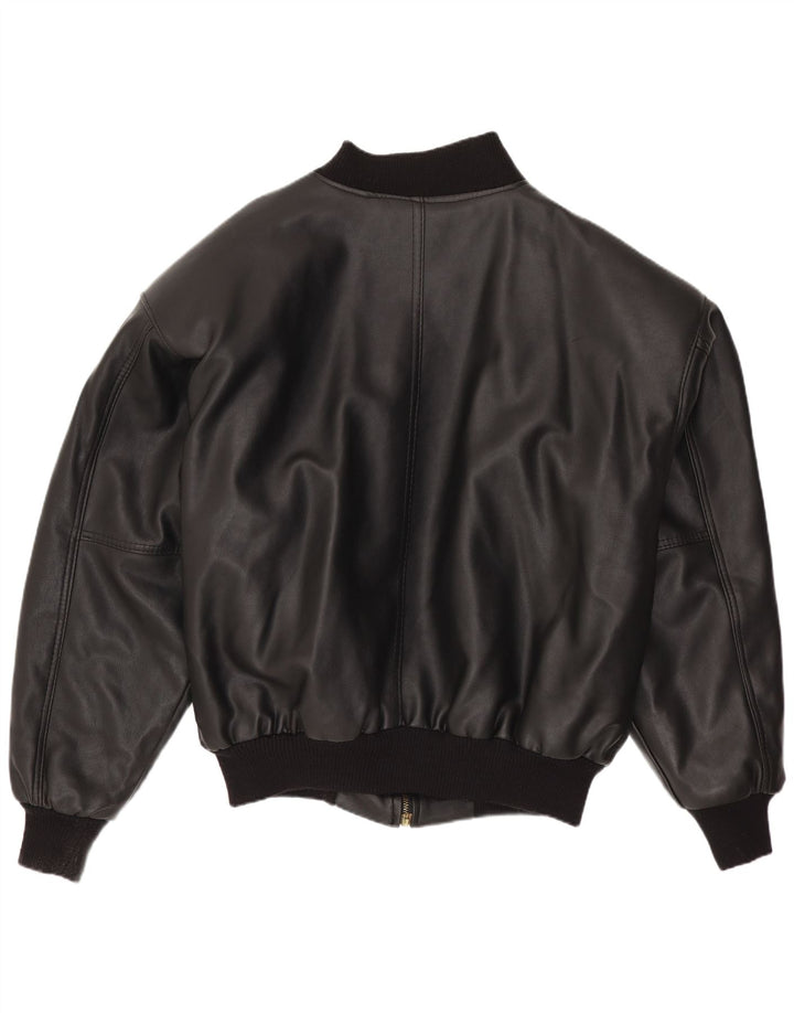 Vintage Mens Leather Jacket UK 42 XL Black