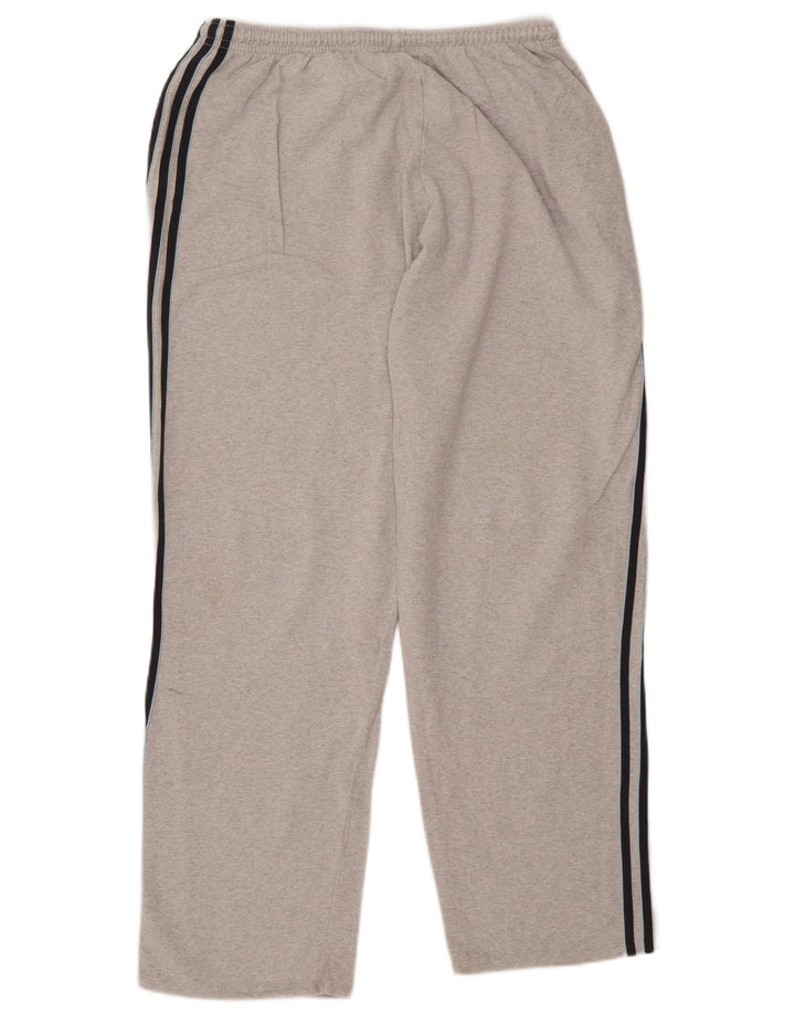 ADIDAS Mens Tracksuit Trousers UK 42/44 Large  Grey Cotton