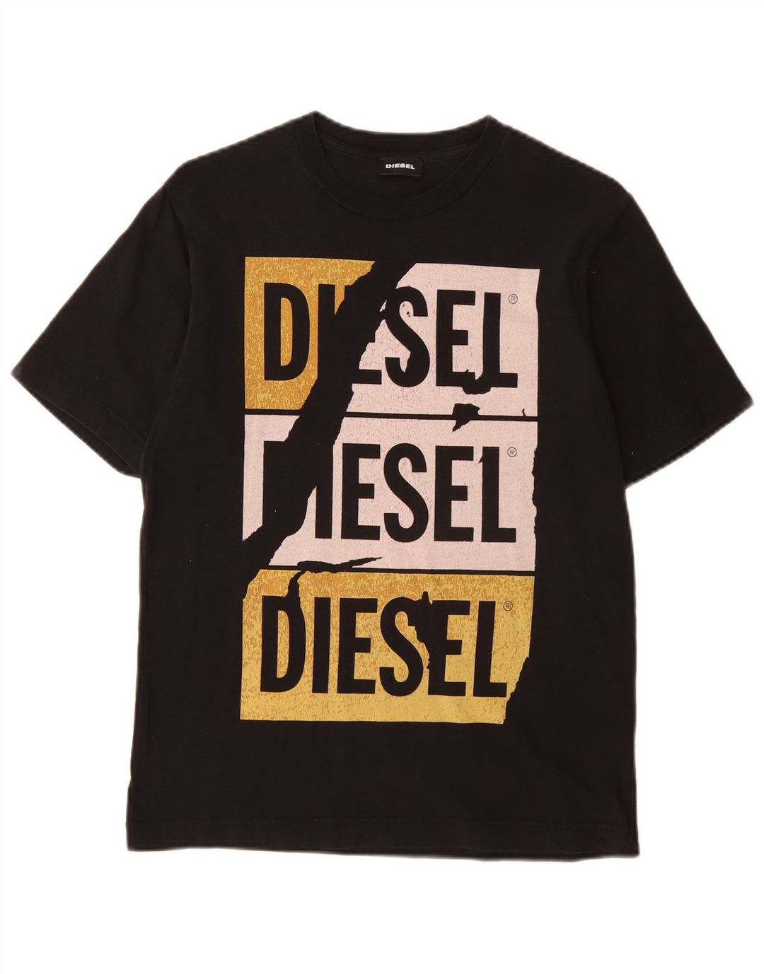 DIESEL Boys Graphic T-Shirt Top 11-12 Years Black