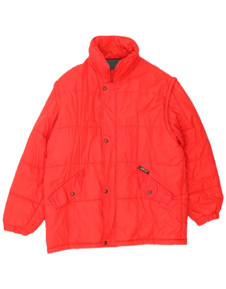 Vintage Mens Ski Jacket UK 42 XL Red Polyester