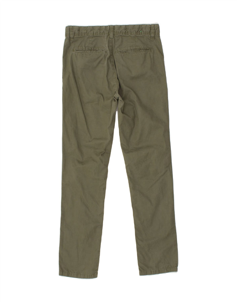 BENETTON Boys Slim Chino Trousers 15-16 Years W28 L28  Khaki | Vintage Benetton | Thrift | Second-Hand Benetton | Used Clothing | Messina Hembry 