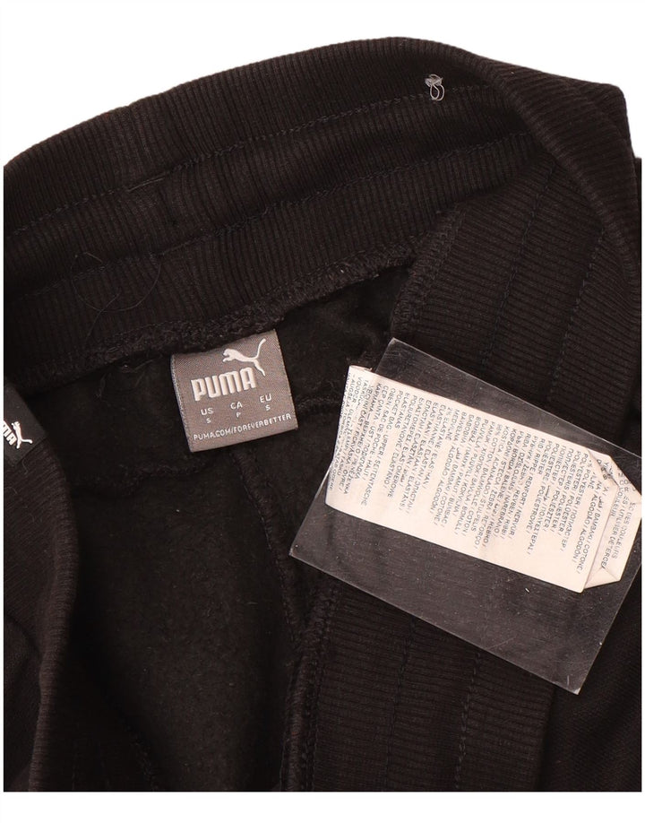 Puma Mens Tracksuit Trousers Joggers Small Black Cotton