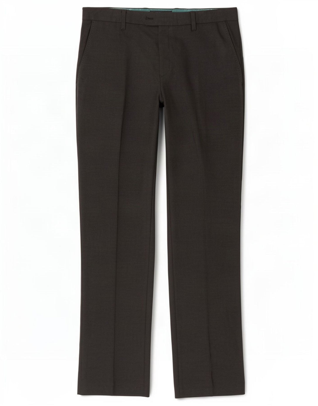 Ted Baker Mens Straight Suit Trousers W36 L32 Grey Spotted Polyester