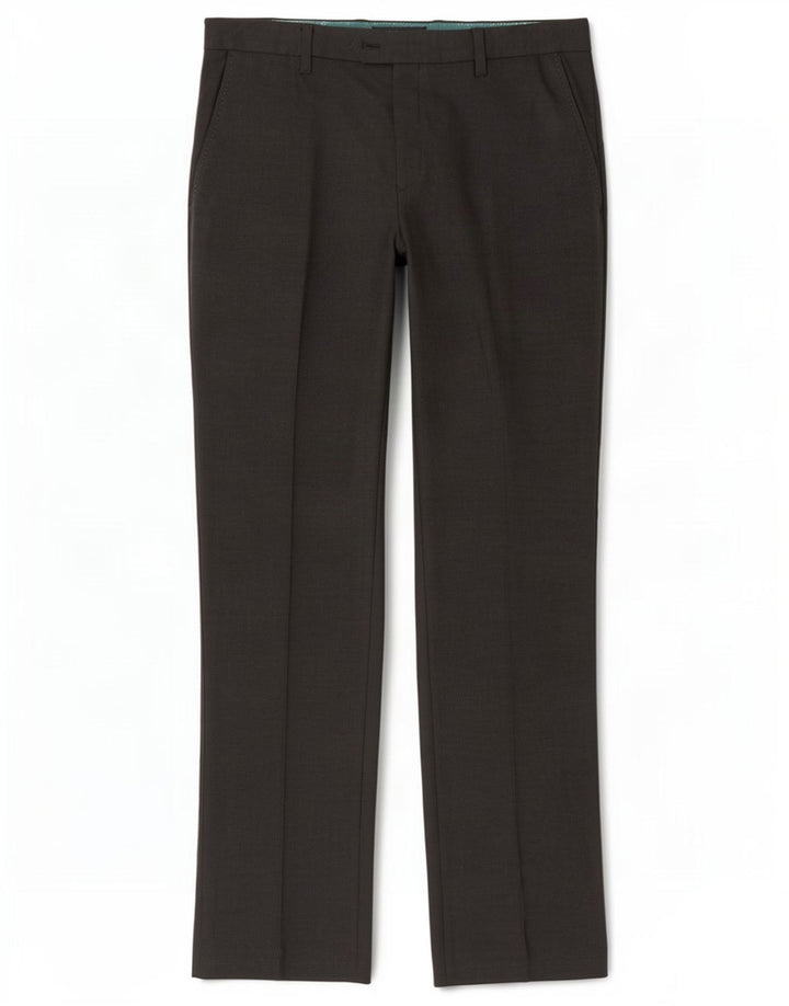 Ted Baker Mens Straight Suit Trousers W36 L32 Grey Spotted Polyester