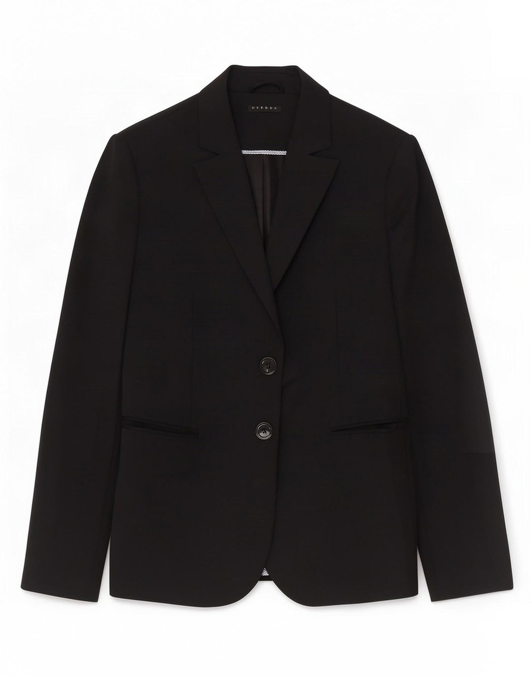 Sisley Womens 2 Button Blazer Jacket UK 12 Medium Black
