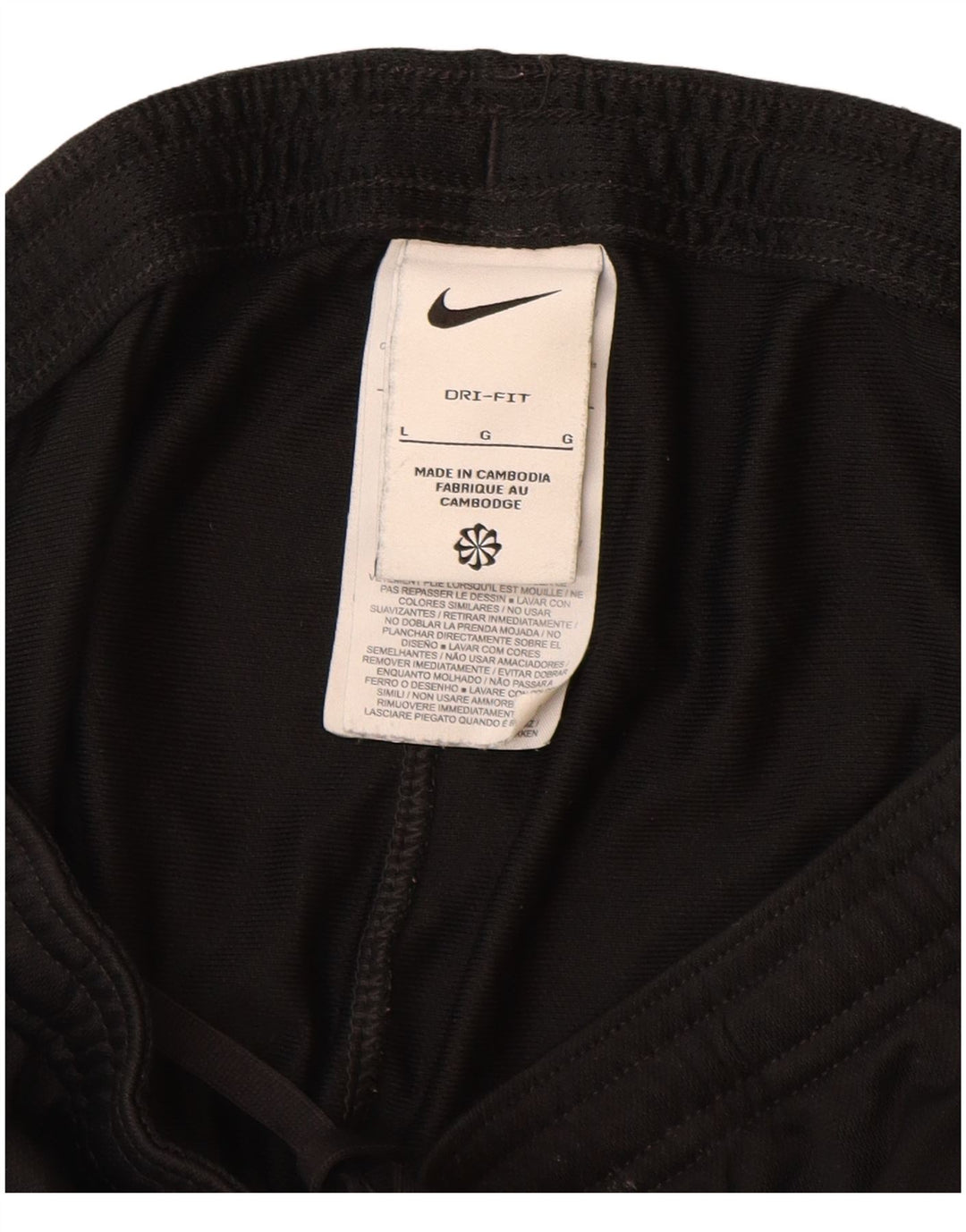 Nike Womens Dri Fit Tracksuit Trousers UK 14 Large  Black Polyester